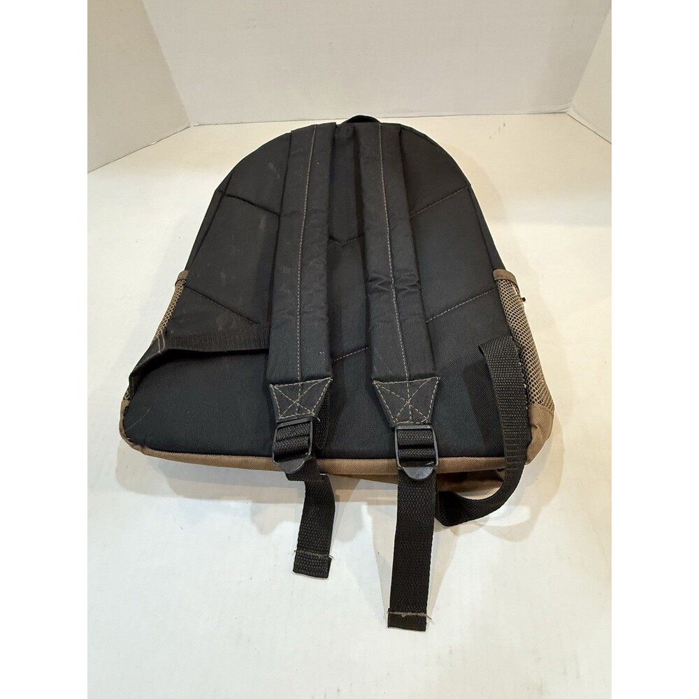 Vintage High Trails Hiking Backpack Brown Black Front Cargo Pockets Outdoor Pack - Picture 16 of 16